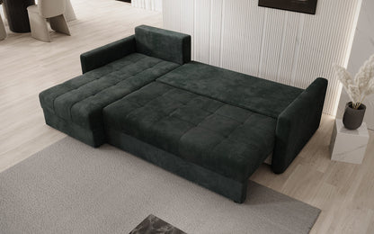 Luxusbetten24 Designer Sofa Roma Cord Schlaf‑Klappfunktion