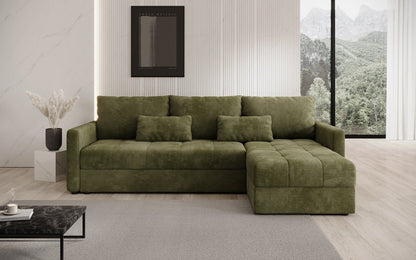 Luxusbetten24 Designer Sofa Roma Cord Schlaf‑Klappfunktion