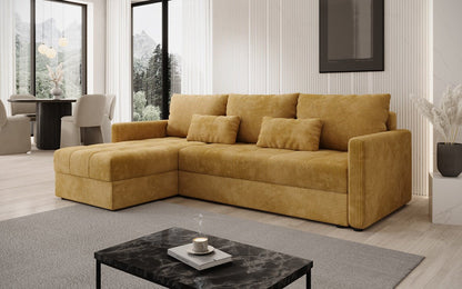 Luxusbetten24 Designer Sofa Roma Cord Schlaf‑Klappfunktion