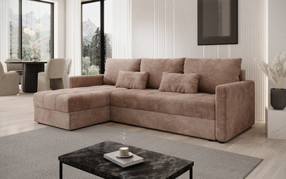 Luxusbetten24 Designer Sofa Roma Cord Schlaf‑Klappfunktion