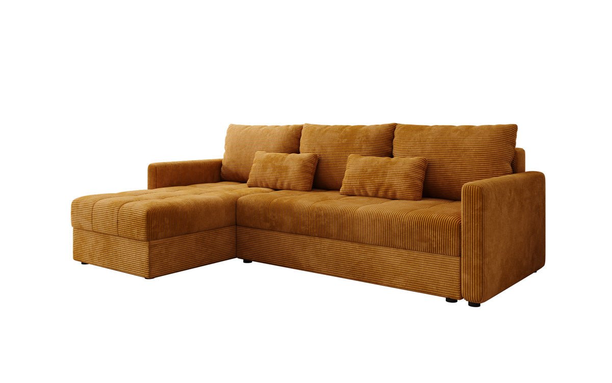Luxusbetten24 Designer Sofa Roma Cord Schlaf‑Klappfunktion