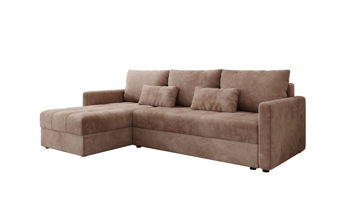 Luxusbetten24 Designer Sofa Roma Cord Schlaf‑Klappfunktion