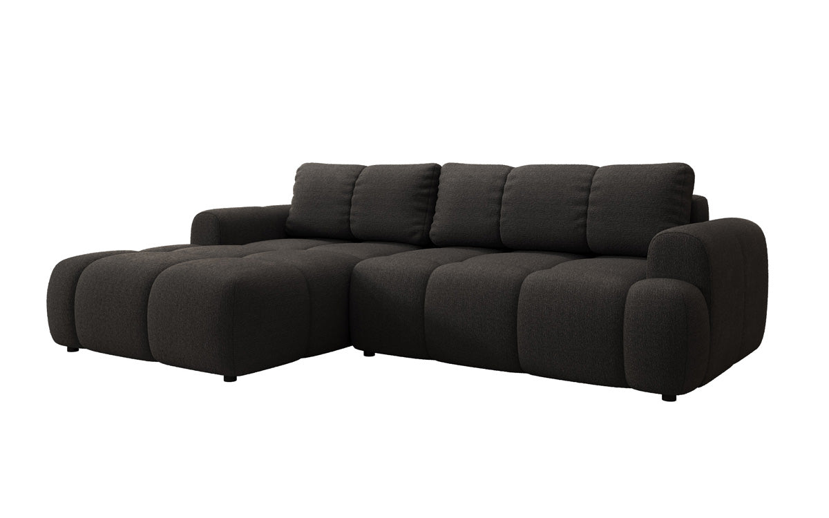 Luxusbetten24 Analfi L Sofa mit Schlaf‑Klappfunktion in Bouclé