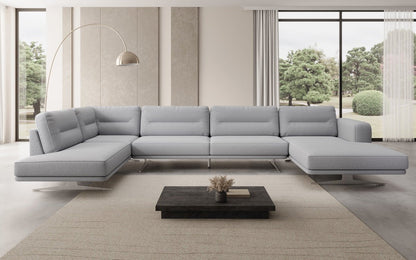 Luxusbetten24 Designer Torino U Moderne Wohnlandschaft Sofa Bouclé