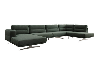 Luxusbetten24 Designer Torino U Moderne Wohnlandschaft Sofa Bouclé