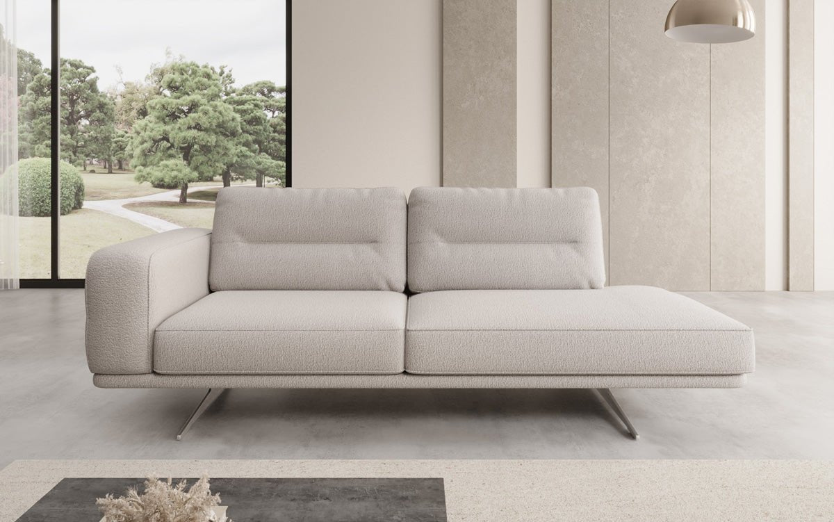 Luxusbetten24 Torino Moderne Design Sofa‑Chaiselongue Bouclé Wohnzimmer Luxus