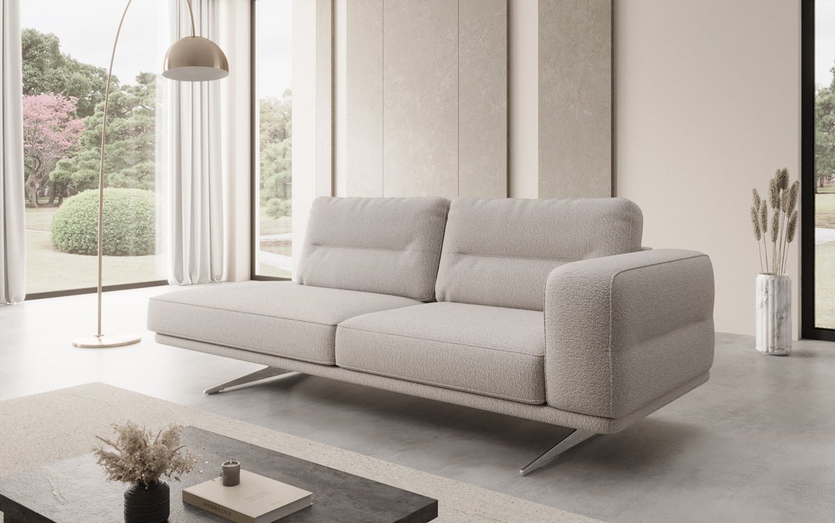 Luxusbetten24 Torino Moderne Design Sofa‑Chaiselongue Bouclé Wohnzimmer Luxus