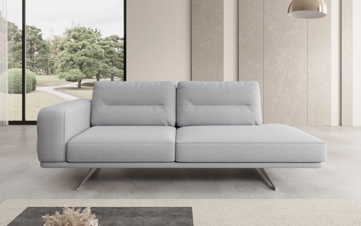 Luxusbetten24 Torino Moderne Design Sofa‑Chaiselongue Bouclé Wohnzimmer Luxus
