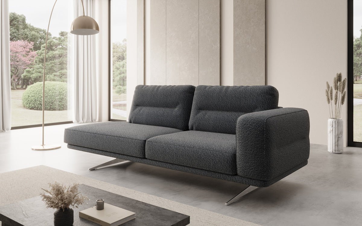 Luxusbetten24 Torino Moderne Design Sofa‑Chaiselongue Bouclé Wohnzimmer Luxus