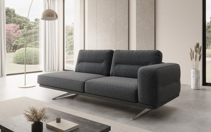 Luxusbetten24 Torino Moderne Design Sofa‑Chaiselongue Bouclé Wohnzimmer Luxus