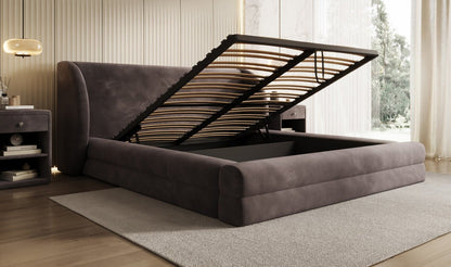 Luxusbetten24 Designer Polsterbett Liv Samt Mit Stauraum Schlafzimmer