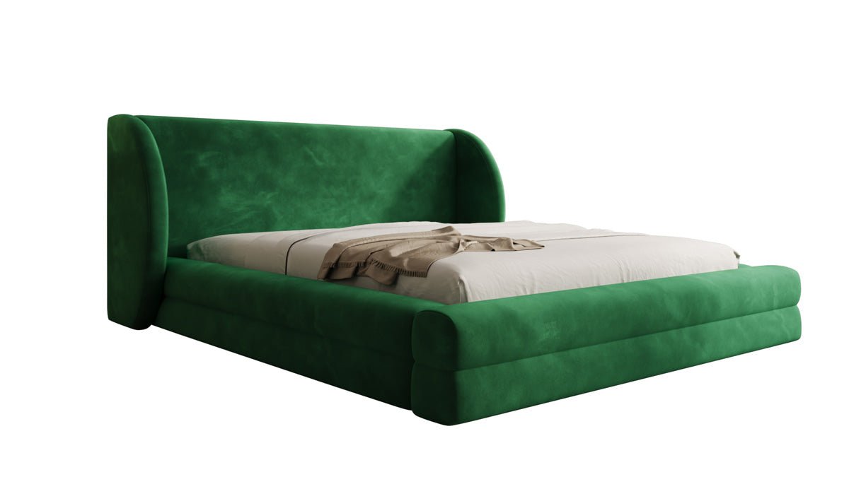 Designer Polsterbett Liv in Samt mit Stauraum