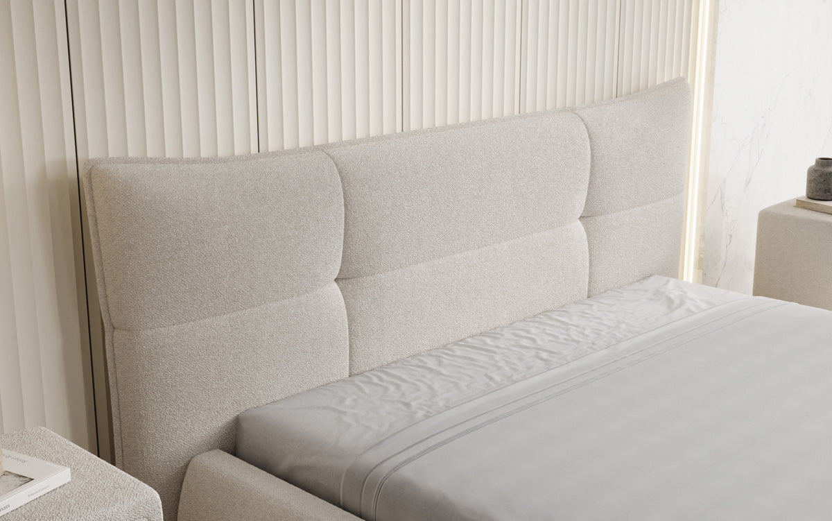 Luxusbetten24 Designer Gioia Polsterbett Teddy Bouclé Mit Stauraum