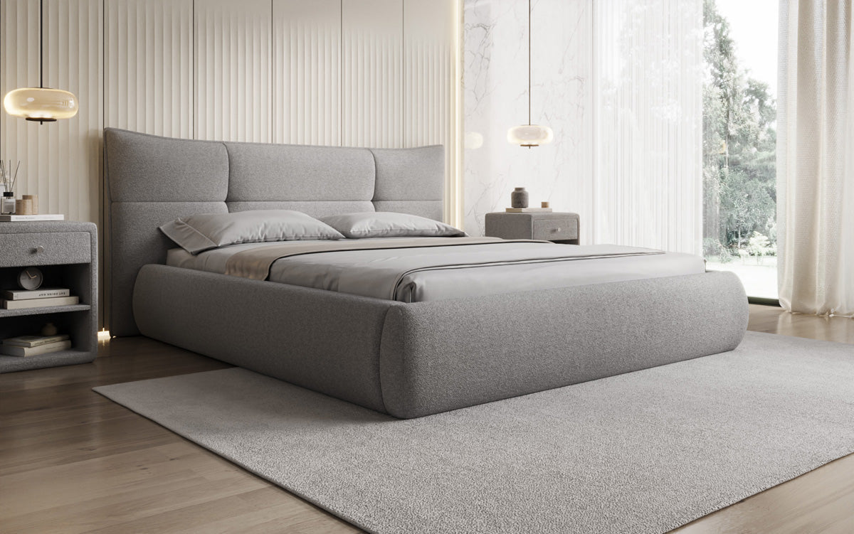 Luxusbetten24 Designer Gioia Polsterbett Teddy Bouclé Mit Stauraum