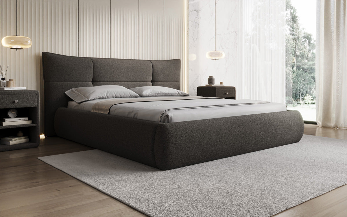 Luxusbetten24 Designer Gioia Polsterbett Teddy Bouclé Mit Stauraum