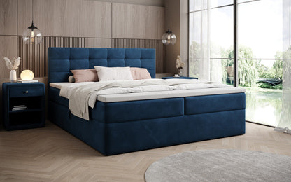 Boxspringbett Lux Samt mit Stauraum