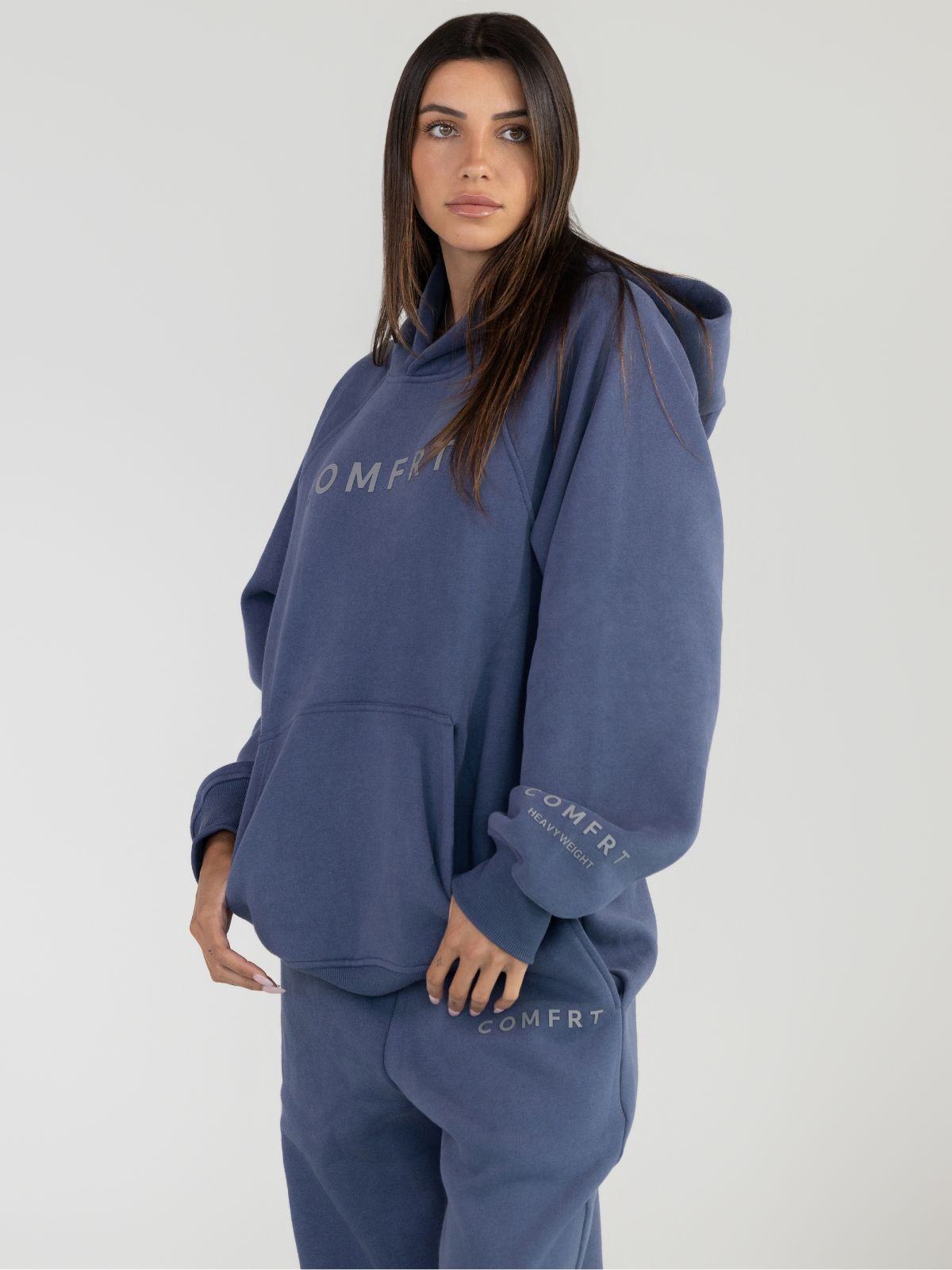 Comfrt Tranquil Hoodie Unisex Gewichtet Oversized Entspannend Komfort