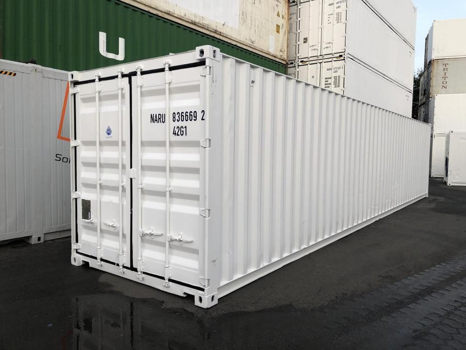 Contenedores Ejido Contenitore Marittimo 40 piedi Bianco Acciaio Inox