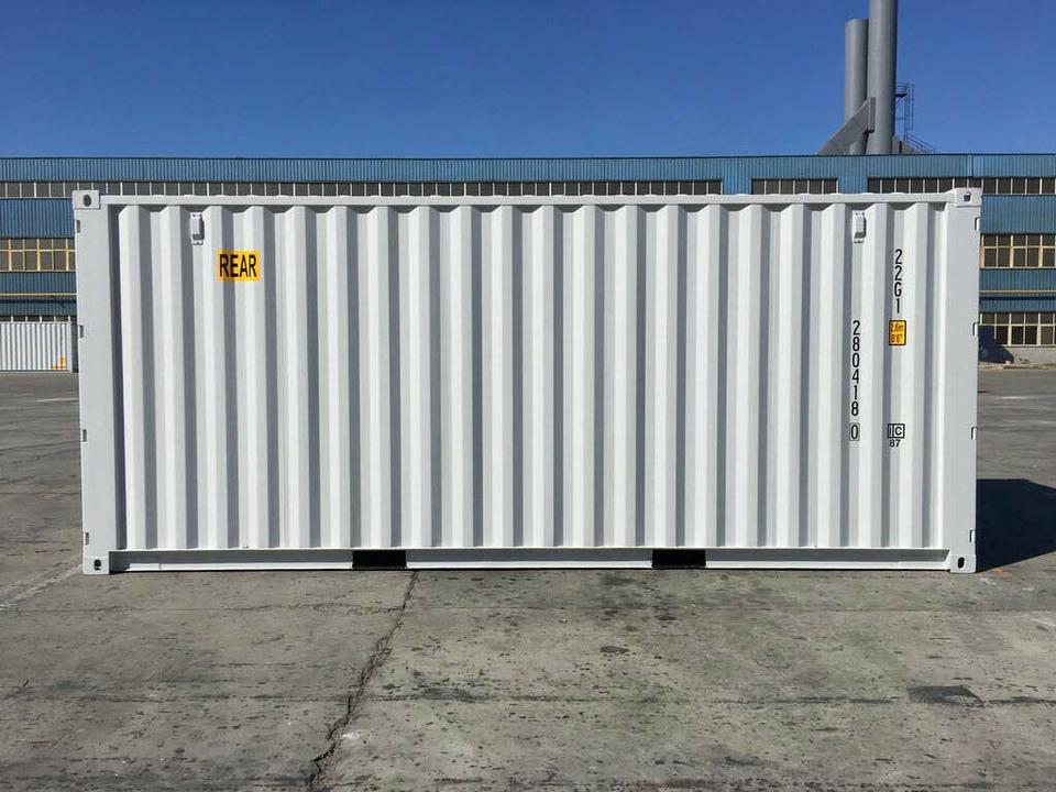 Contenedores Ejido Contenitore Marittimo 20 Piedi Doppia Porta Bianco