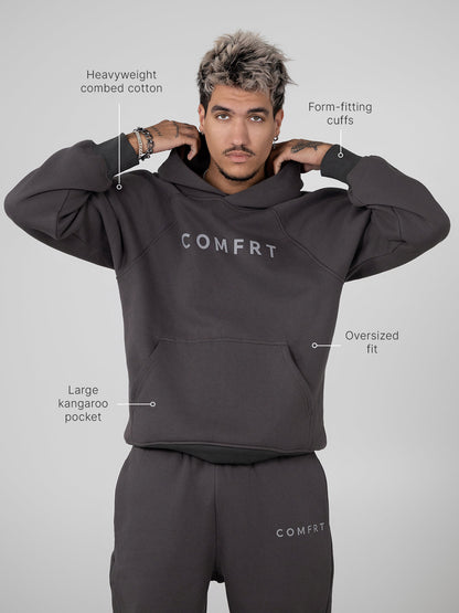Comfrt Tranquil Hoodie Unisex Gewichtet Oversized Entspannend Komfort