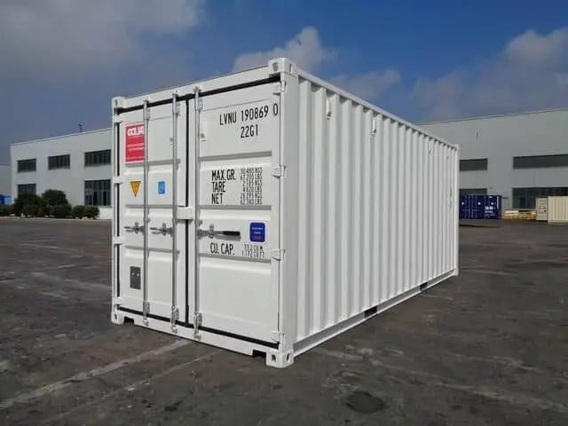 Container Marittimo 20 Piedi Secco Usato Bianco Capacità 33 m³