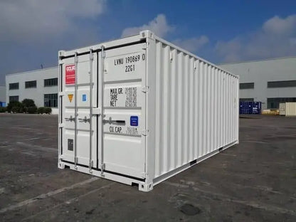 Container Marittimo 20 Piedi Secco Usato Bianco Capacità 33 m³