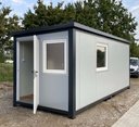 Conteneur bureau 6,00 x 2,40m avec WC, douche et cuisinette