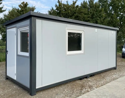 Conteneur bureau 6,00 x 2,40m avec WC, douche et cuisinette