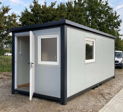 Conteneur bureau 6,00 x 2,40m avec WC, douche et cuisinette