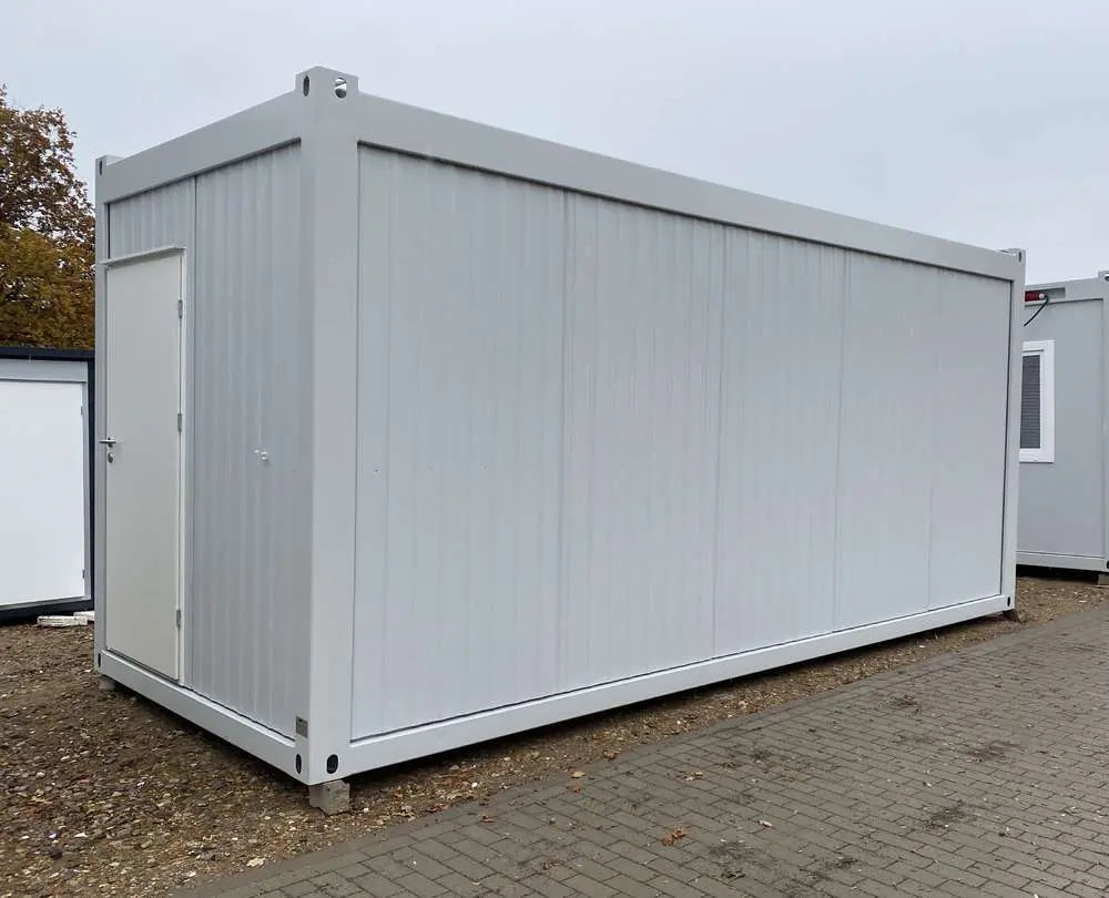 Bürocontainer 6 m × 2,43 m Stahlkonstruktion mit LED Integrierte Anschlüsse Modular