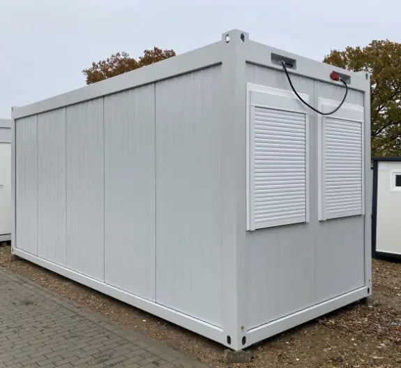 Bürocontainer 6 m × 2,43 m Stahlkonstruktion mit LED Integrierte Anschlüsse Modular
