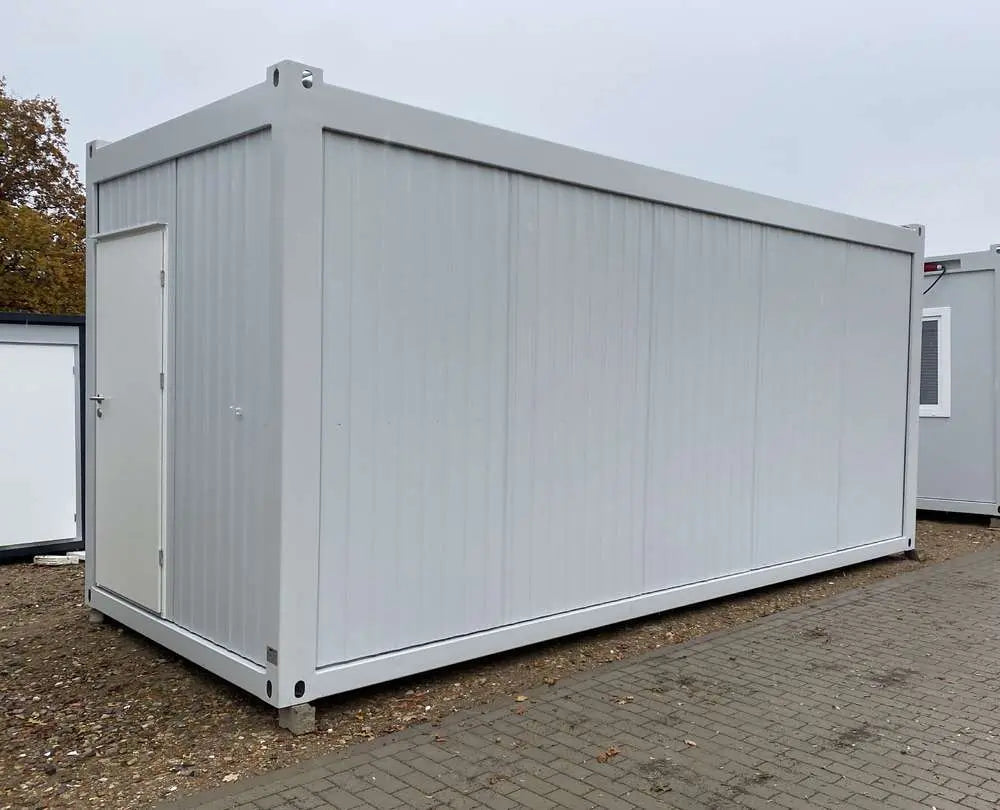 Bürocontainer 6 m × 2,43 m Stahlkonstruktion mit LED Integrierte Anschlüsse Modular
