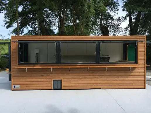 Conteneur Restaurant 20 Fuß – Mobilrestaurant, Corten‑Stahl, 14 m² Innenfläche