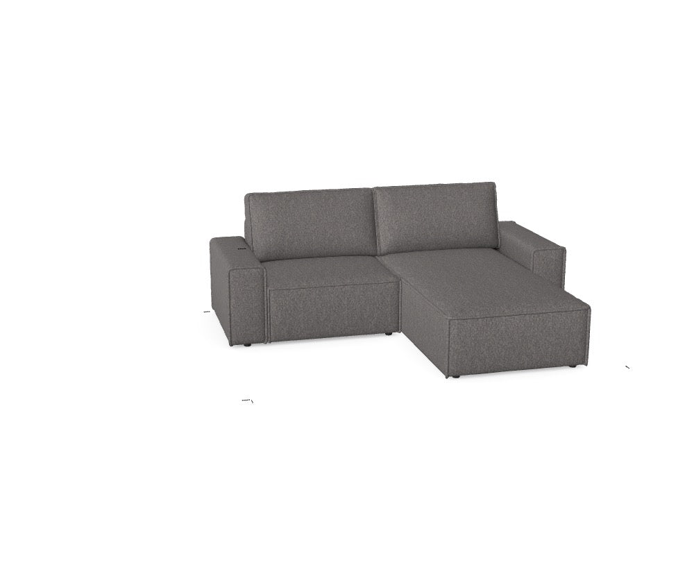 Luxusbetten24 Domo Modular Modulbett Wunschkonfiguration Silver 01 M_9BGJPSE