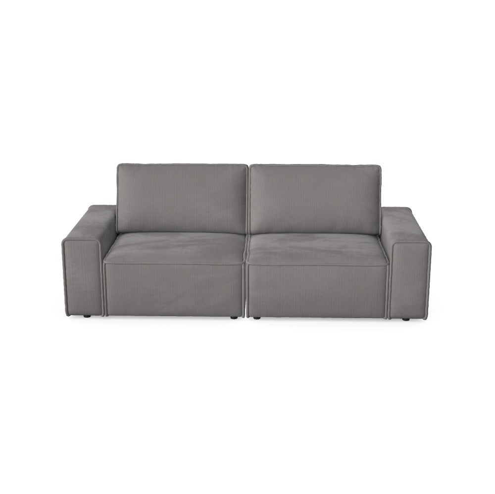 Luxusbetten24 Domo Modular Modulbett M_DVI9RHW mit Anafi 7 Bezug