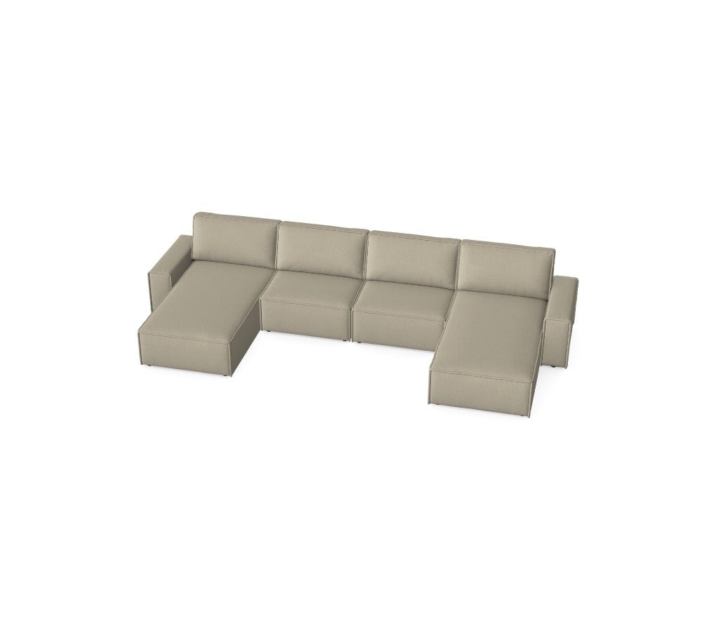 Luxusbetten24 Domo Modular Bettsystem Wool 28 Konfiguration