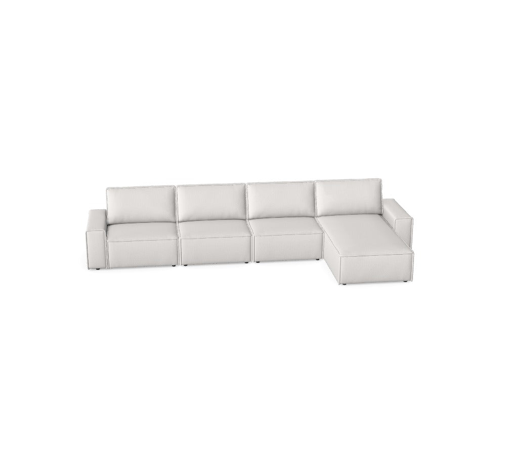 Luxusbetten24 Domo Modular – Modulares Bett mit Neve 02 Bezug, M_PB8KKBV