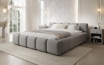 Designer Polsterbett Giulia Bouclé mit Stauraum