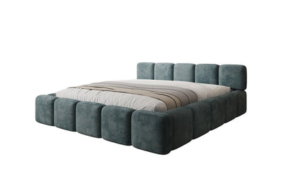 Luxusbetten24 Giulia Polsterbett Cord mit Stauraum