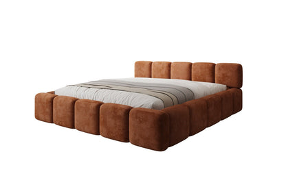 Luxusbetten24 Giulia Polsterbett Cord mit Stauraum