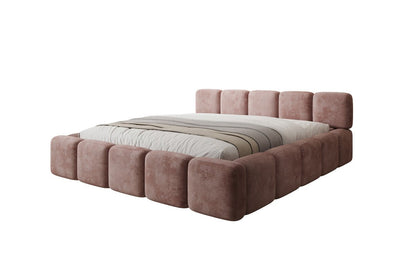 Luxusbetten24 Giulia Polsterbett Cord mit Stauraum