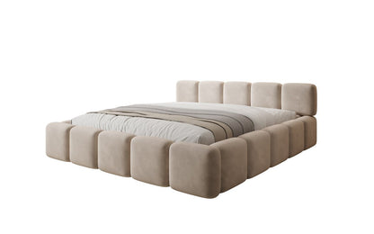 Luxusbetten24 Designer Giulia Polsterbett Samt mit Stauraum