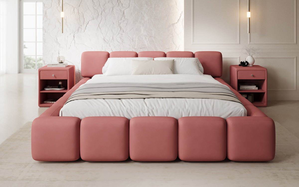 Luxusbetten24 Giulia Designer Polsterbett Stoff mit Stauraum