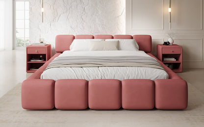 Luxusbetten24 Giulia Designer Polsterbett Stoff mit Stauraum