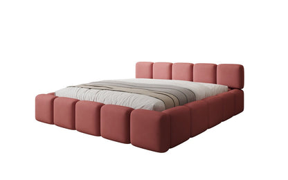 Luxusbetten24 Giulia Designer Polsterbett Stoff mit Stauraum