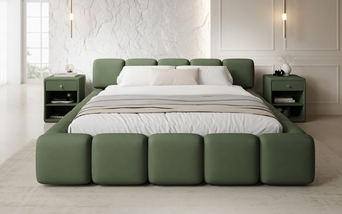 Luxusbetten24 Giulia Designer Polsterbett Stoff mit Stauraum