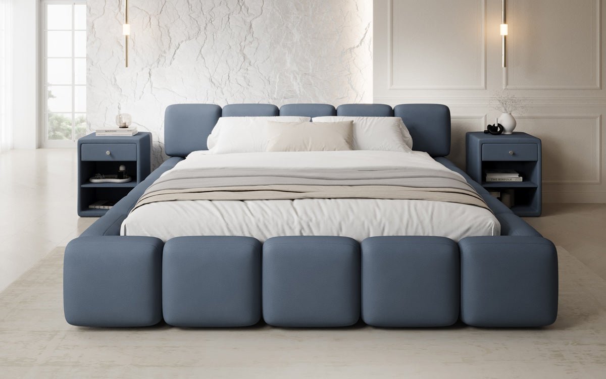 Luxusbetten24 Giulia Designer Polsterbett Stoff mit Stauraum