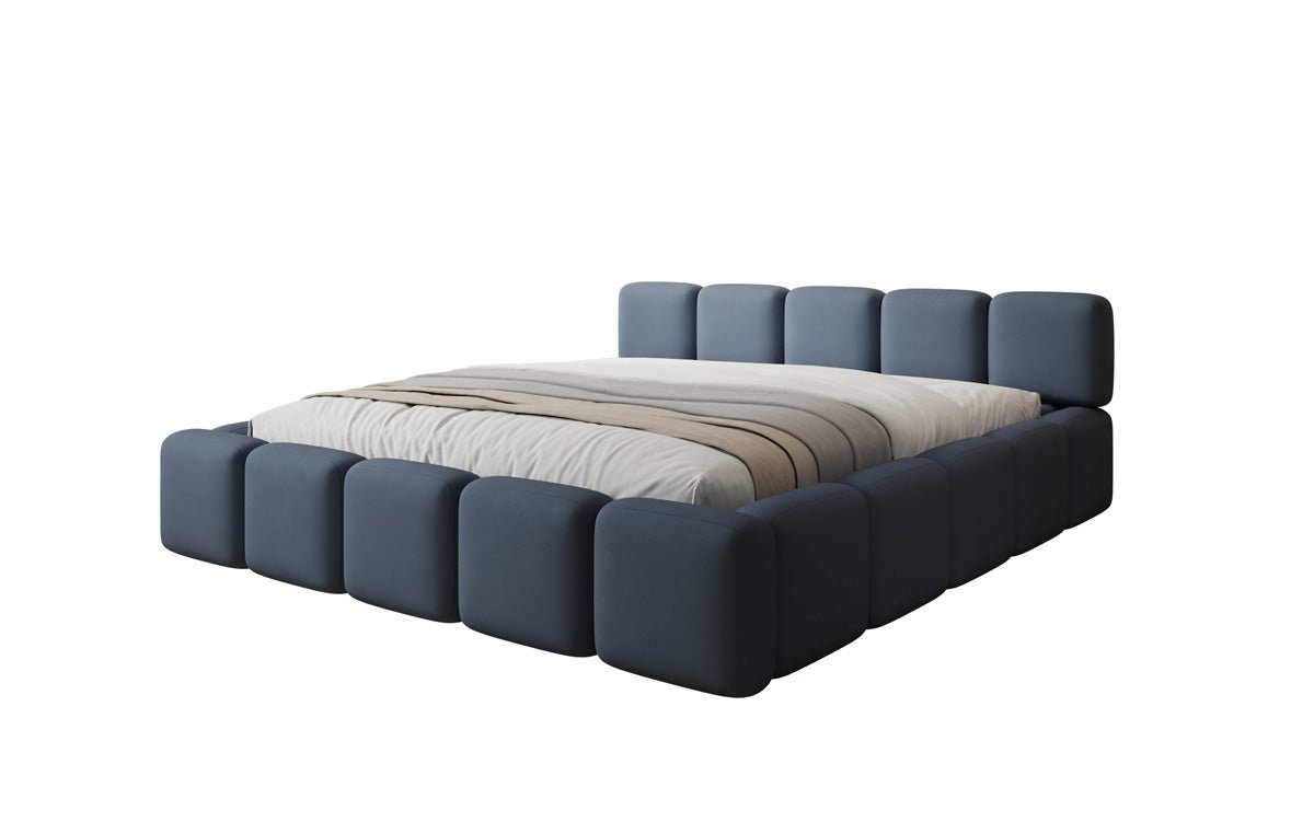Luxusbetten24 Giulia Designer Polsterbett Stoff mit Stauraum