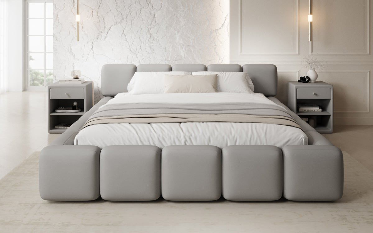 Luxusbetten24 Giulia Designer Polsterbett Stoff mit Stauraum