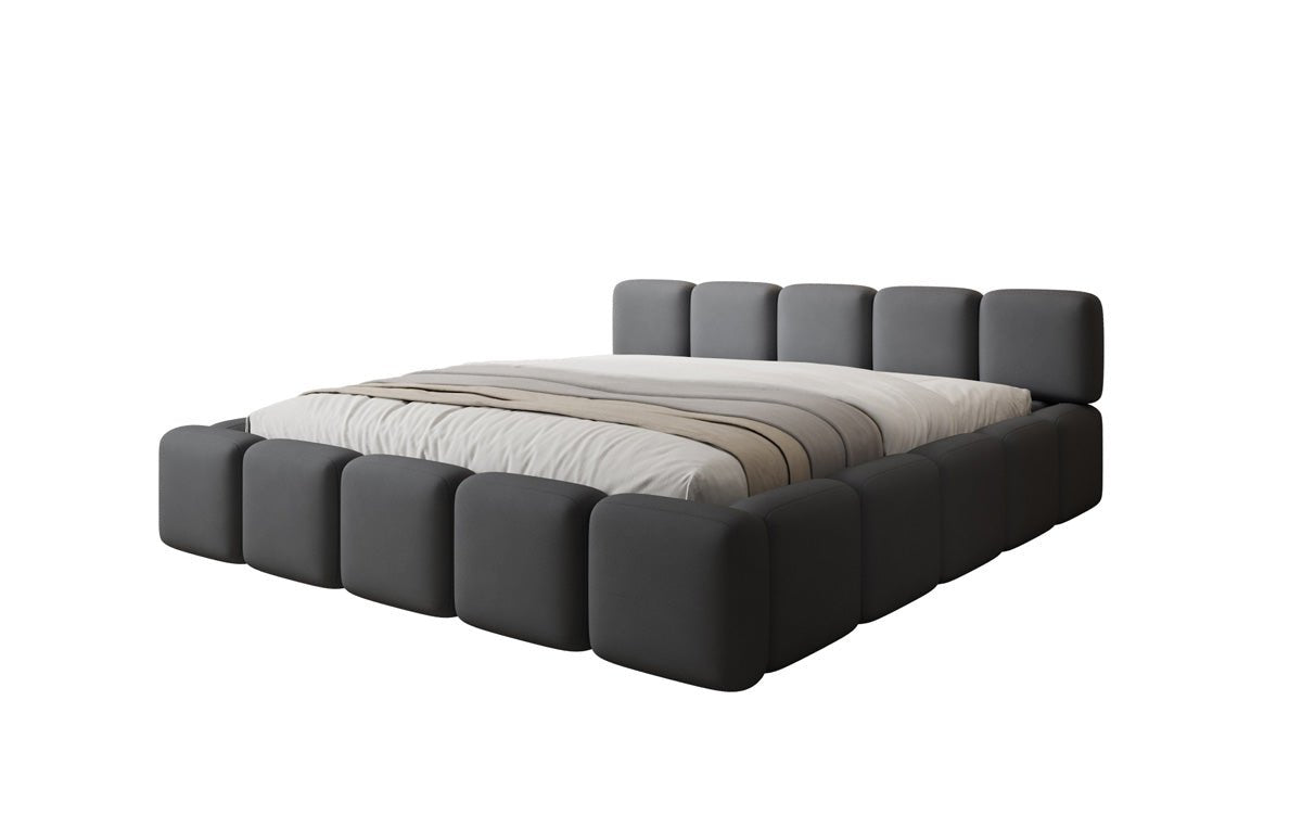 Luxusbetten24 Giulia Designer Polsterbett Stoff mit Stauraum